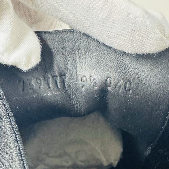 NIB Gucci GG Men's 9.5 US 10 Jacquard Canvas Ankle Chelsea Boots Black $1,150 - Picture 9 of 12